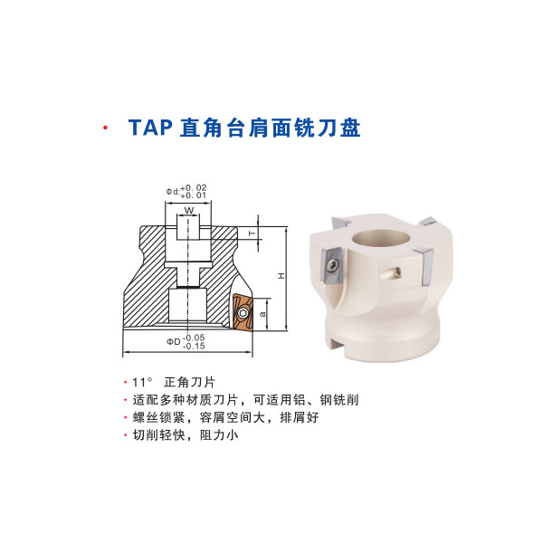 TAP直角台肩面铣刀盘